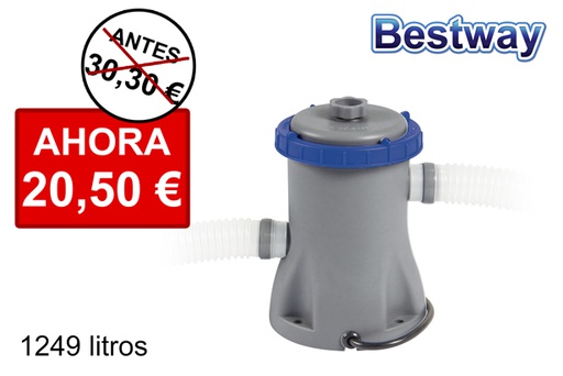 [100675] Bomba filtro cartucho piscina 1.249 l.