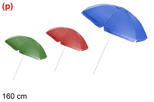 [106097] Sombrilla playa colores surtidos 160 cm