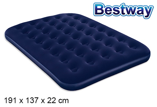 [200375] Double inflatable mattress box bw 191x137 cm
