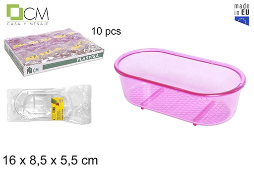 [103078] Transparent/pink translucent bird bathtub