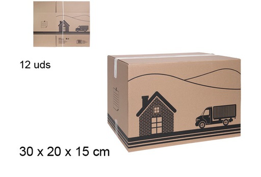 [106143] Caja de cartón multiusos 30x20x15 cm