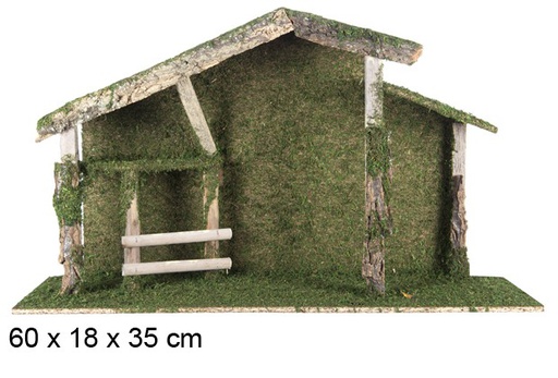 [106363] Cabane en bois 60x18 cm