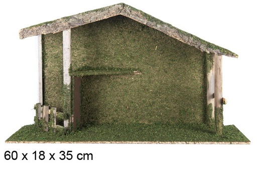 [106365] Cabane en bois 60x18 cm