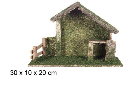 [106375] Cabane en bois 30x10x20 cm