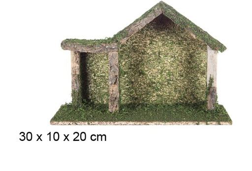 [106377] Cabane en bois 30x10x20 cm