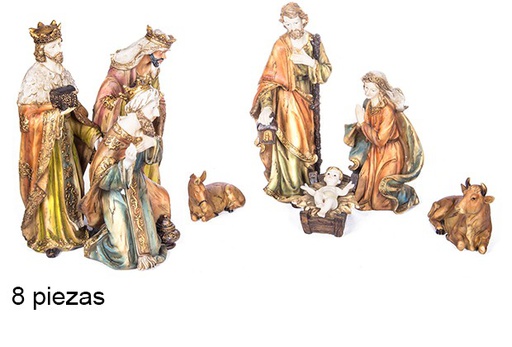 [106380] Nativity set 8 pieces