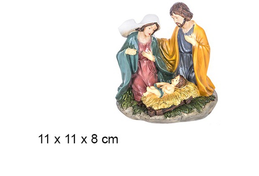 [106390] Resin Nativity set 3 pieces with base 11 cm