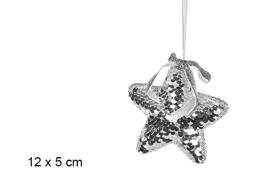 [106478] Pendentif étoile brillante de Noël 12 cm