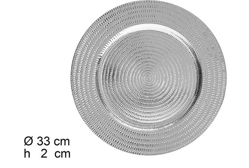 [105893] Prato prata com ondas 33 cm 