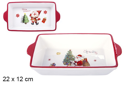 [106409] Christmas ceramic hors d'oeuvre 22x12 cm