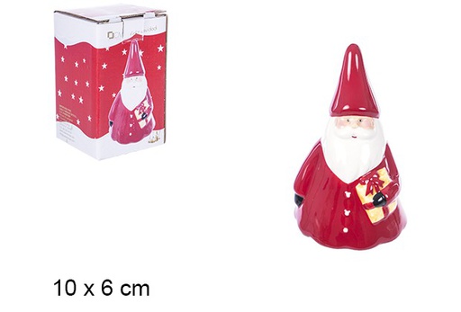 [106434] Campana cerámica Papa Noel Navidad 10 cm