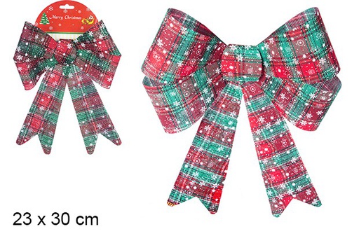 [106949] Decorated Christmas bow 23x30 cm