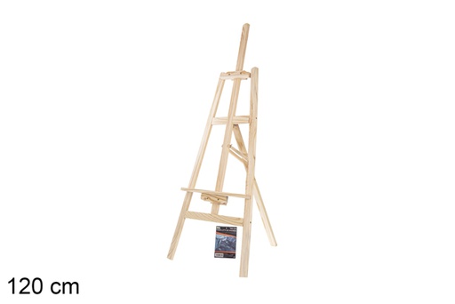 [104831] Chevalet en bois pour peindre 120 cm
