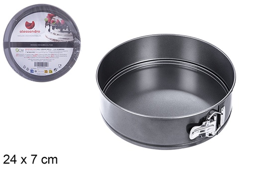 [104725] Moule rond amovible 24x7 cm