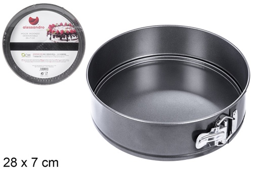 [104726] Molde redondo desmontable 28x7 cm