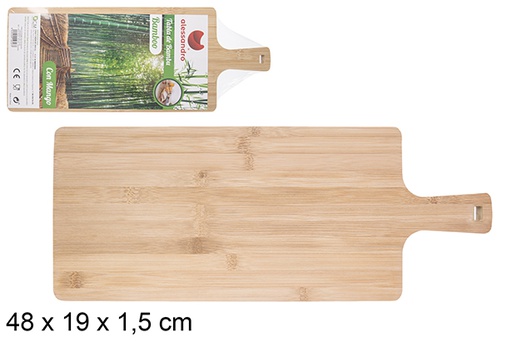 [104727] Planche multifonction en bambou avec poignée 48x19 cm