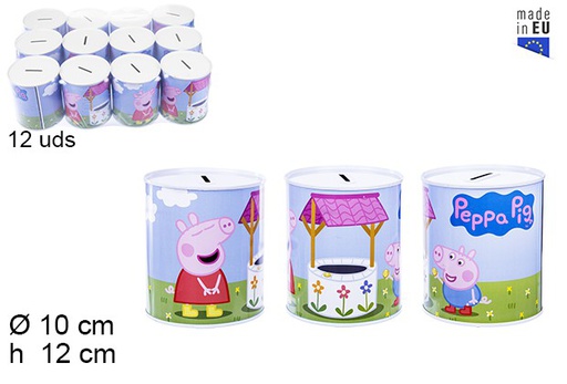 [101919] Hucha metal Peppa Pig 10x12 cm