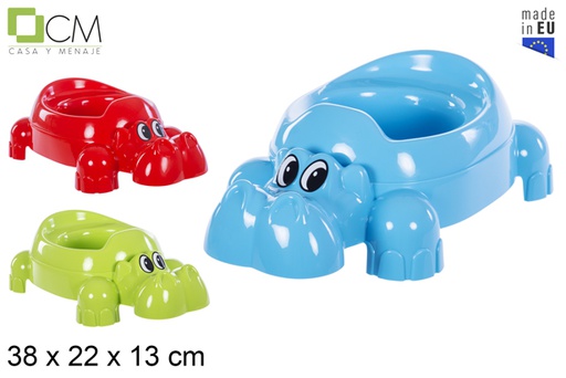 [102911] Asiento orinal bebe hipopótamo colores surtidos