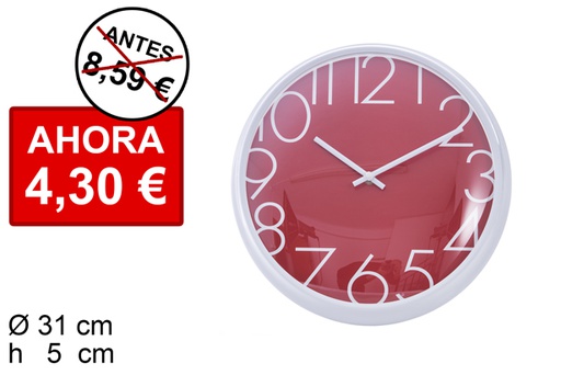 [105824] Horloge murale ronde 31 cm