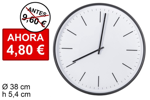 [105826] Horloge murale ronde 38 cm