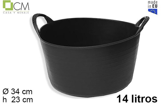 [102947] Nacelle en polystyrène noir 14 l.