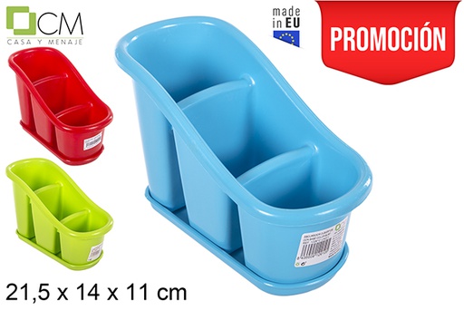 [102910] Cutlery drainer with assorted color base