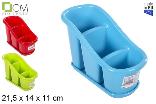[102910] Cutlery drainer with assorted color base