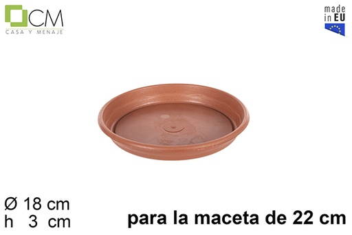 [103095] Sottovaso Elsa in terracotta 22 cm