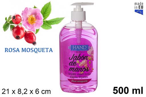 [107459] Sapone liquido mani alla rosa canina 500 ml