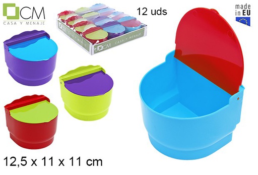 [102973] Salière en plastique couleurs opaques assorties