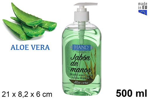 [107458] Sapone liquido per le mani all'aloe vera 500 ml