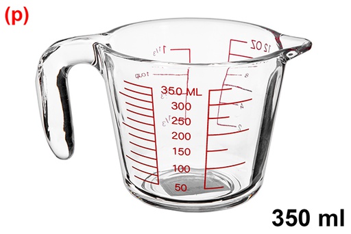 [105850] Copo medidor de vidro para micro-ondas 350 ml