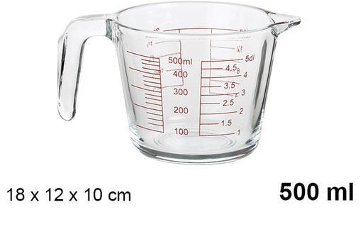 [105851] Jarra cristal medidora microondas 500 ml