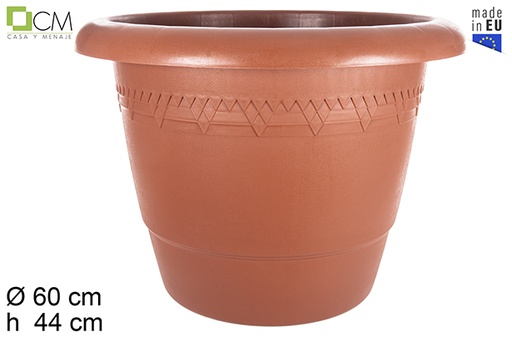 [103102] Maceta plástico Elsa terracota 60 cm