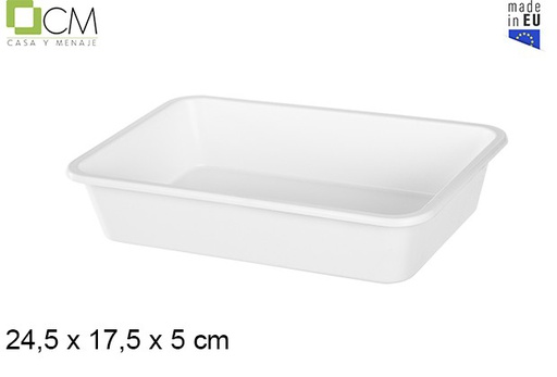 [103011] White plastic tray nº 2