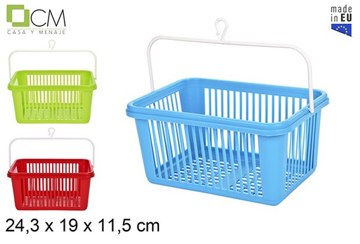 [103052] Plastic basket for clothespins assorted colors 