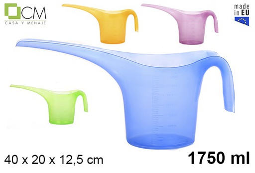 [102905] Annaffiatoio in plastica colori assortiti 1,75 l.