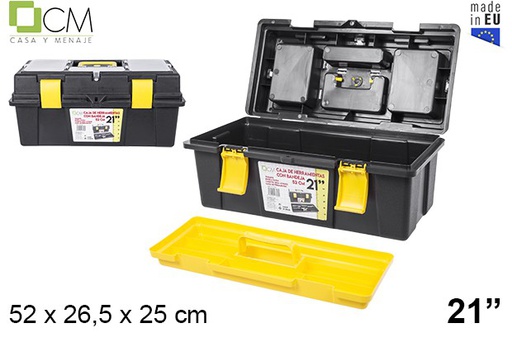 [107793] Caja plástico herramientas con bandeja 52 cm 21&quot;