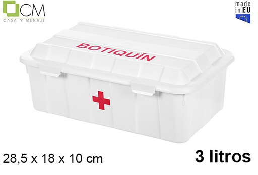 [106084] Plastic medicine box 3 l.