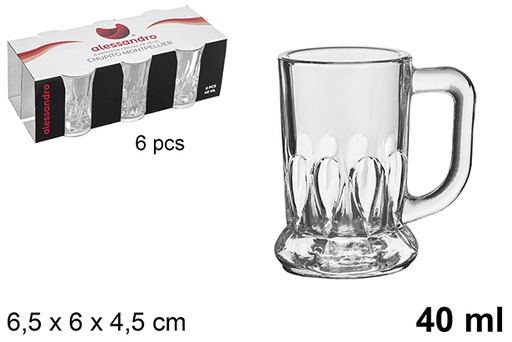 [107652] Pack 6 Montpellier shot glass 40 ml