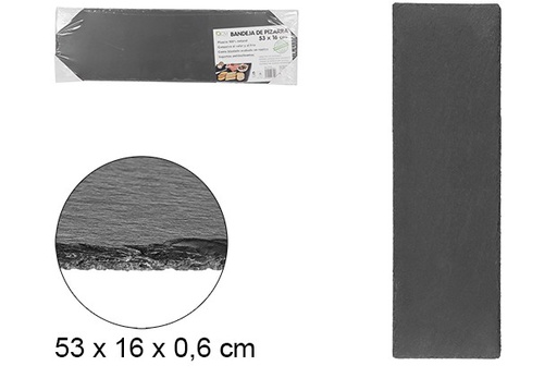 [107304] Plateau rectangulaire en ardoise 53x16 cm