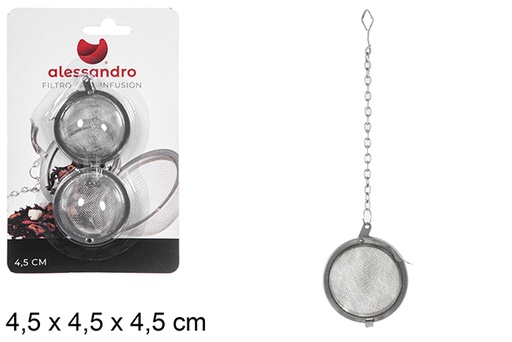 [107437] Sfera filtro per infusione 4,5 cm