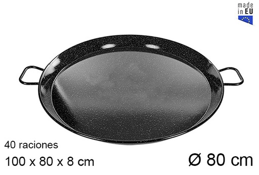 [203962] Enameled paella 80 cm - La ideal -