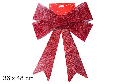 [107516] Red Christmas bow 36x48 cm