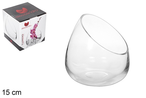 [107643] Vase en verre 15 cm