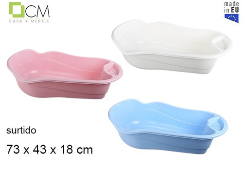 [103107] Vaschetta da bagno in plastica per bambini in colori pastello