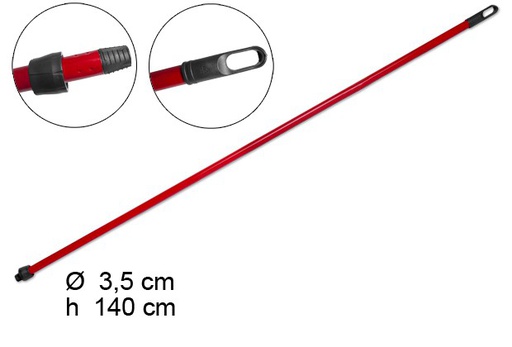 [107870] Palo rojo con adaptador 140 cm