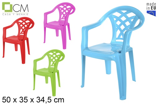 [102904] Chaise en plastique pour enfants couleurs assorties