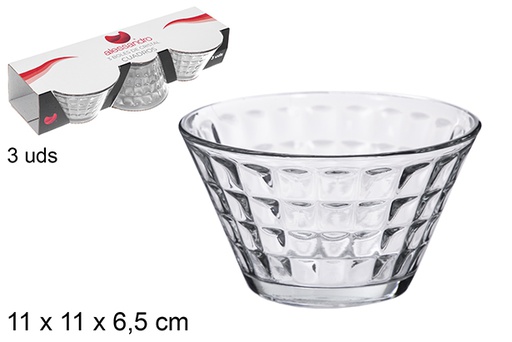 [107828] Pack 3 bowl cristal Cuadros