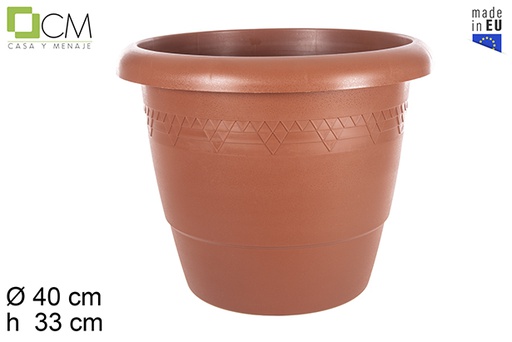 [102938] Plastic pot Elsa terracotta 40 cm